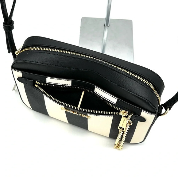 Michael Kors Large EW Zip Chain Xbody Crossbody Bag Black Multi - Picture 10 of 12